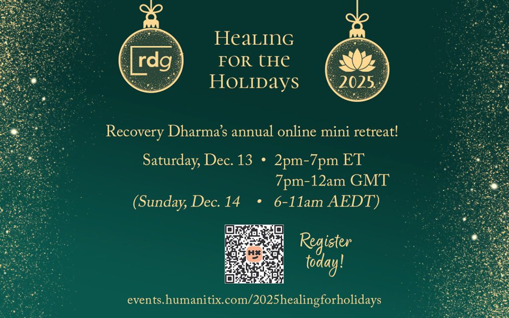 Informational image for Healing for the Holidays 2025. This is our annual online mini retreat.