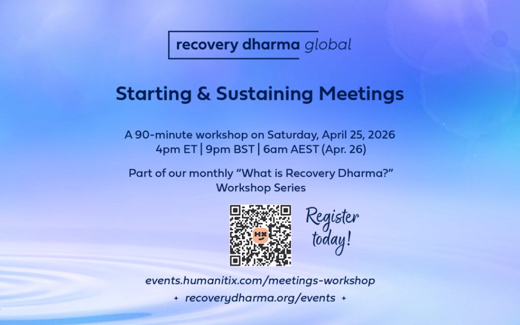 Informational image for the workshop on Saturday, April 25th, 2026: Starting and Sustaining Meetings.