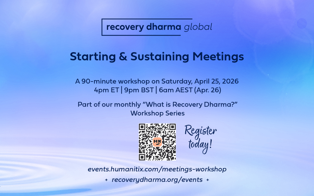 Informational image for the workshop on Saturday, April 25th, 2026: Starting and Sustaining Meetings.