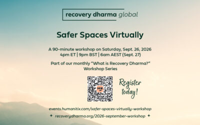 2026 Monthly Workshops – September – Safer Spaces Virtually